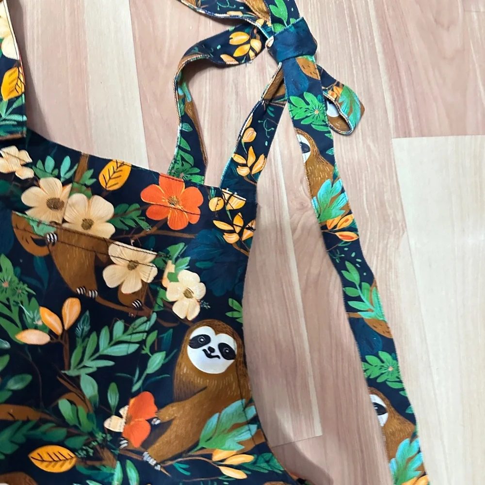 Sloth and Floral Print Jumpsuit - Picture 6 of 7